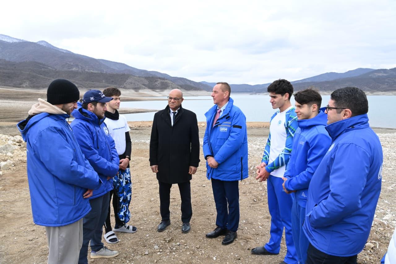 Beynəlxalq kanoe federasiyalarının prezidentləri Sərsəng su anbarına baxış keçiriblər